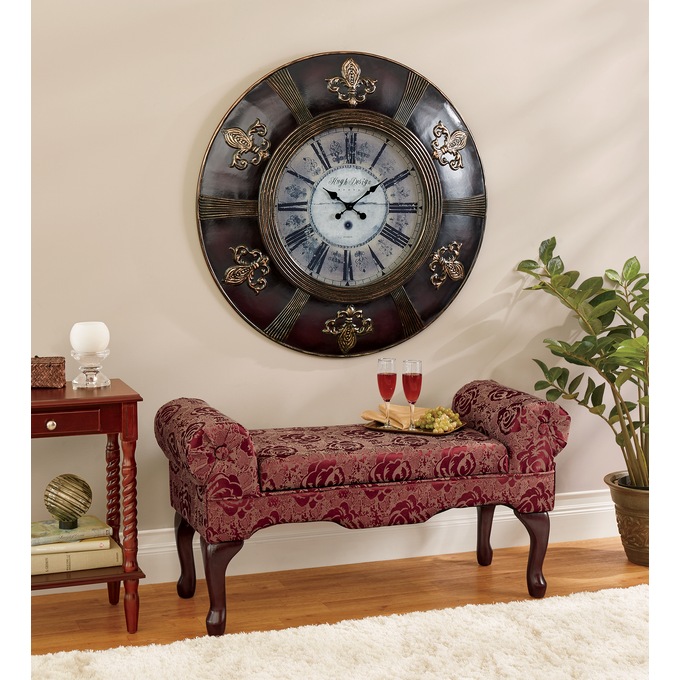 Fleur De Lis Wall Clock Montgomery Ward