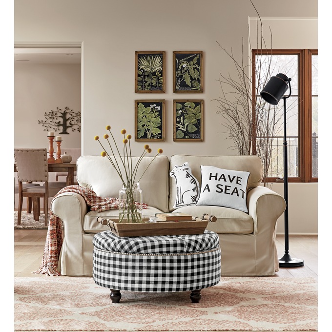 Black Floor Spotlight Lamp, , large