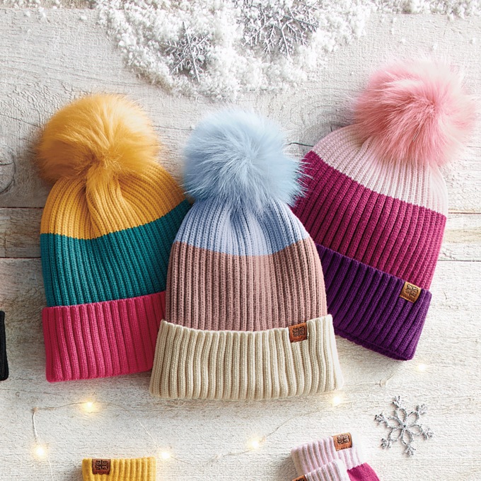 3-Pack of Knit Hats, , large