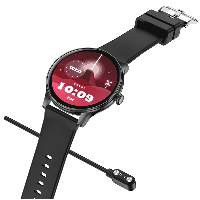 IG Round Smartwatch, Black, large