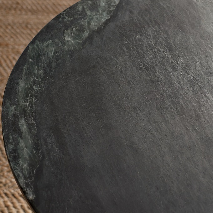 Noir Faux-Marble Bistro Table, , large
