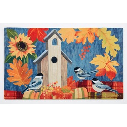 Fall Birdhouse Mat - 18&quot; X 30&quot;, , large