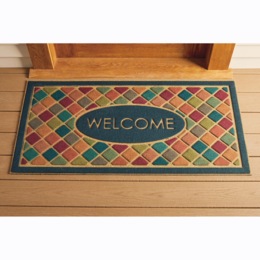 Warm Welcome Indoor/Outdoor Doormat - 24&quot; x 48&quot;, , large