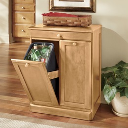 Double Trash Bin, , large