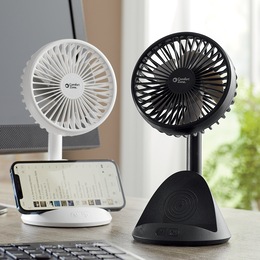 Comfort Zone 4&quot; Rechargeable Personal Fan, , large
