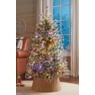 4' Pre-Lit Berry & Pinecone Frosted Christmas Tree with Collar, Multi, large