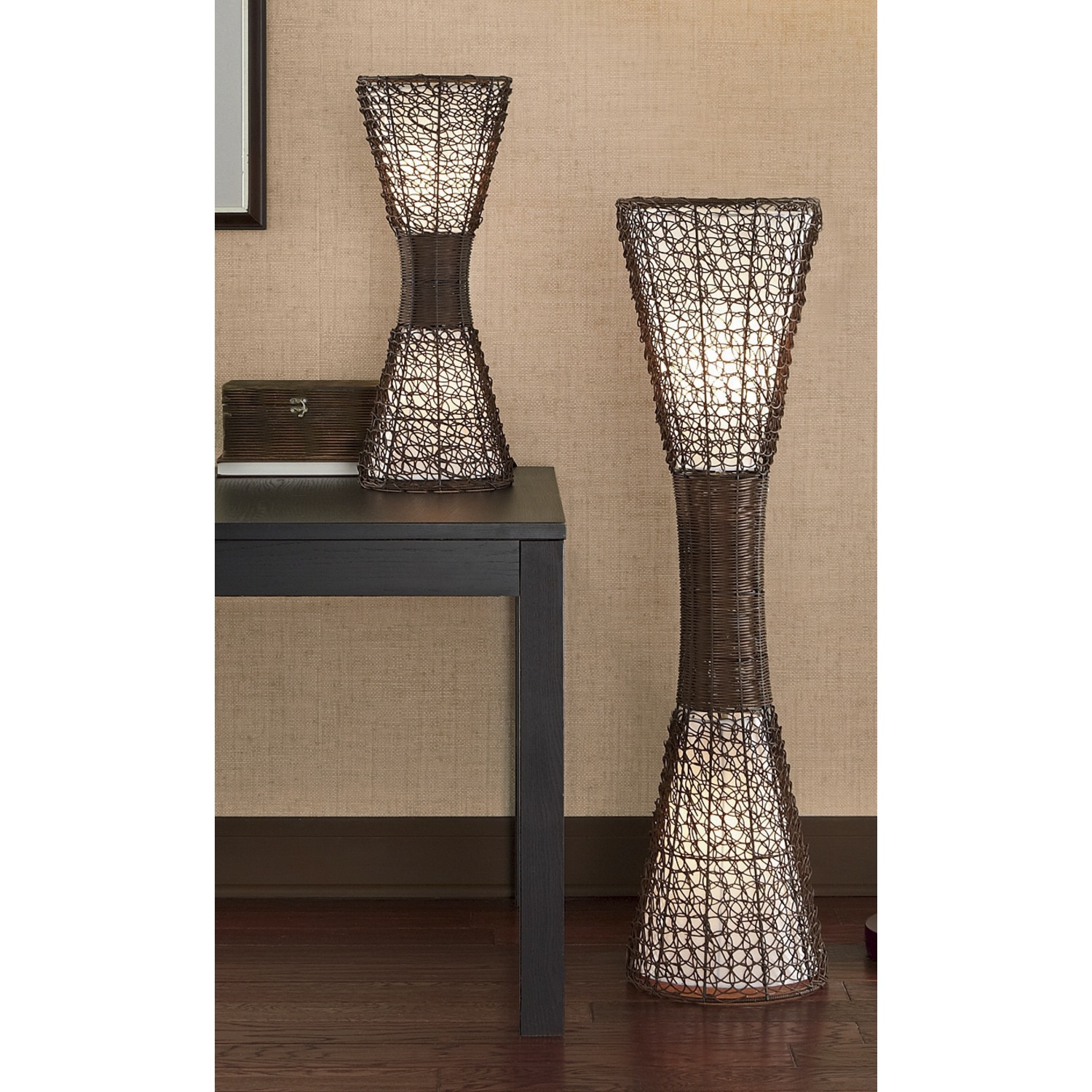 Woven Wicker Lamps Montgomery Ward