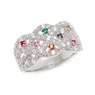 Birthstone Braided Family Ring, , large