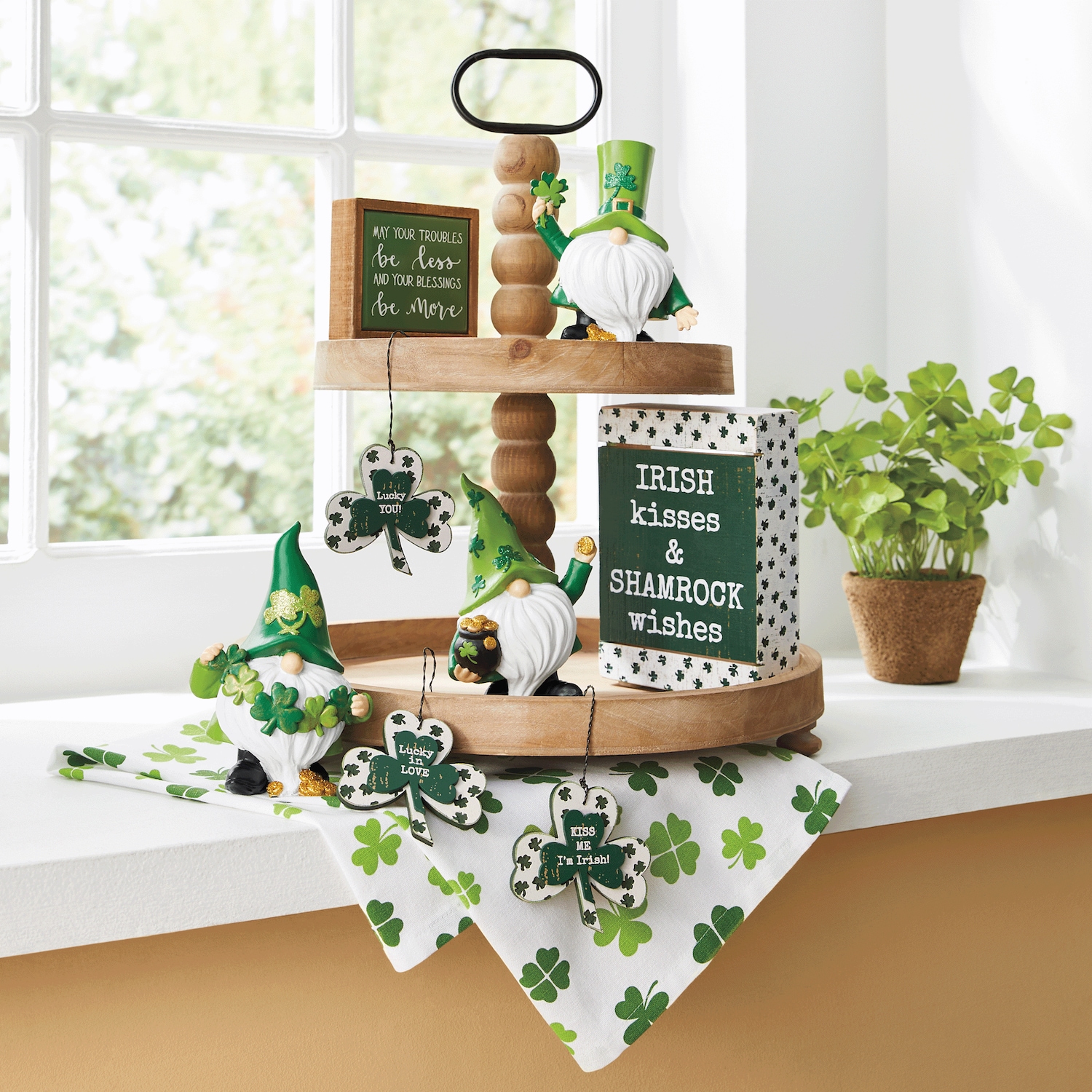 2-Tiered Decorative Tray | Montgomery Ward