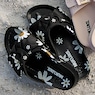 Muk Luks Luau Knotted Slide with Bow, Floral Pattern and Molded Footbed, , large