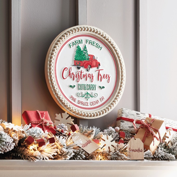 Farm Fresh Christmas Trees Sign, , large