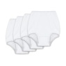 4-Pack Stretch Briefs, White, large