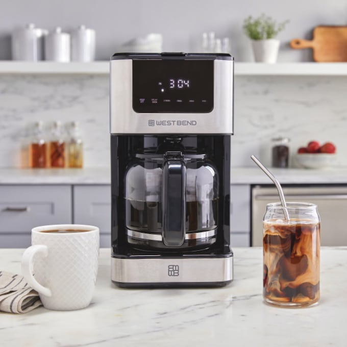 West Bend 12-Cup Touchscreen Coffee Maker, , large