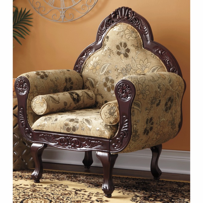 Flourished Carved Armchair Montgomery Ward