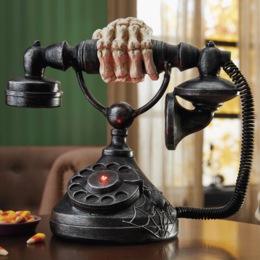 Skeleton Telephone D&eacute;cor, , large