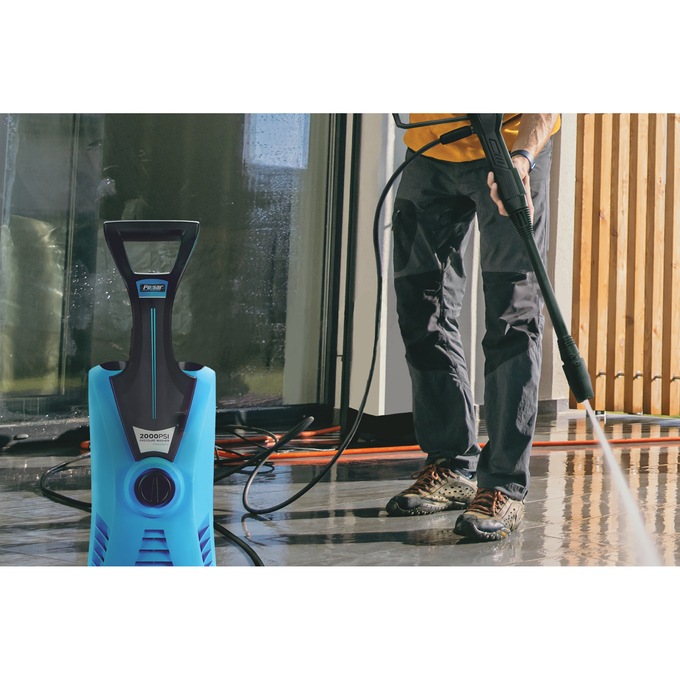 Pulsar 2000 PSI Vertical Electric Pressure Washer, Blue, large