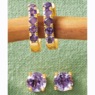 Gemstone 2-Pair Hoop & Post Set, , large