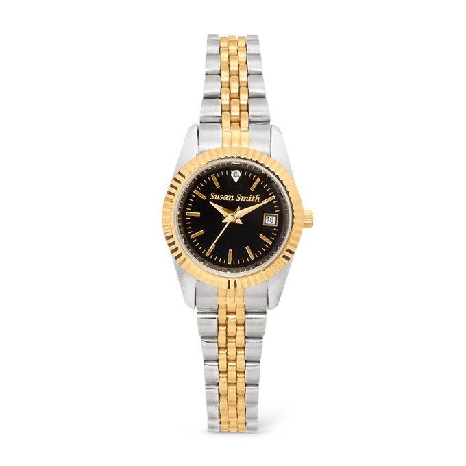 Men's or Women's Personalized Watch with Diamond Accent, , large
