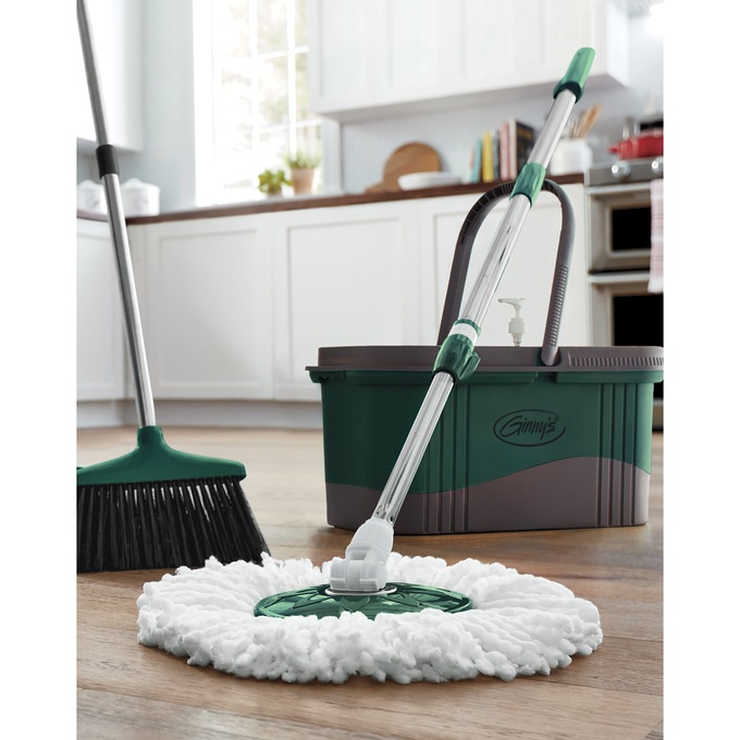 Ginny&rsquo;s Personalized Rotating Spin Mop, Evergreen, large