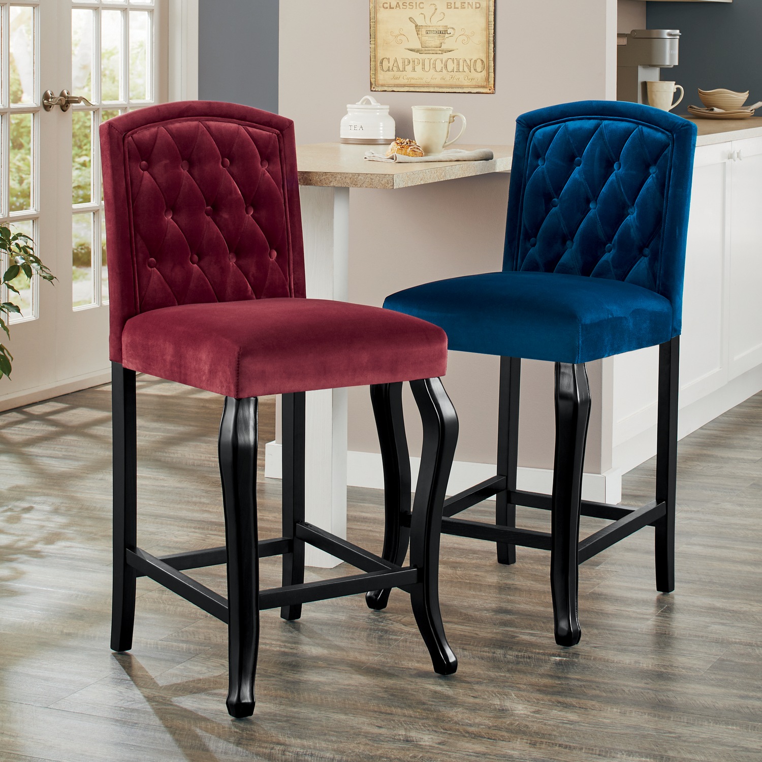 Henry Tufted Counter Stool Montgomery Ward