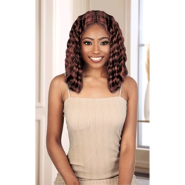 Motown Tress Women's Mid-Length Synthetic Crimp Wig , , large