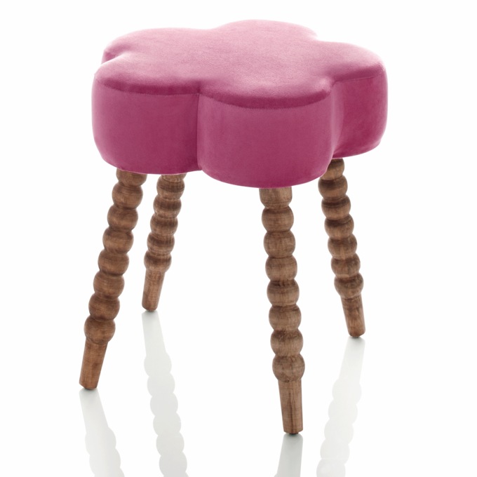 Flower Stool, Pink, large