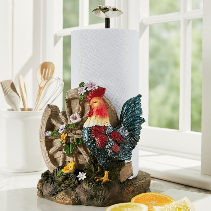 Rooster Paper Towel Holder