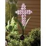 Solar Metal Cross Garden Stake, , large