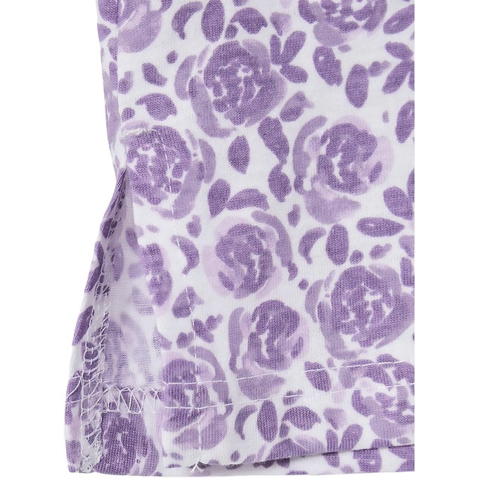 Print Shorty Pajama, Hyacinth Floral, large