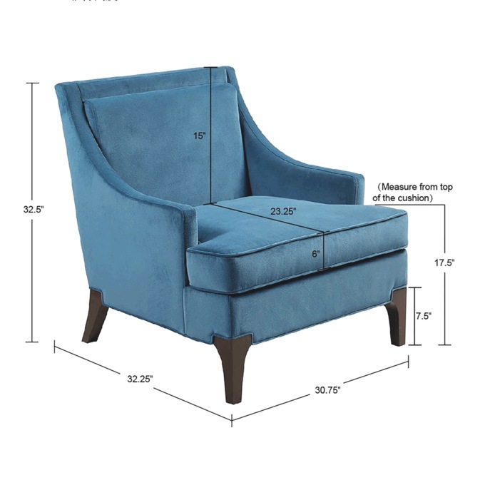 Martha Stewart Anna Arm Accent Chair, , large