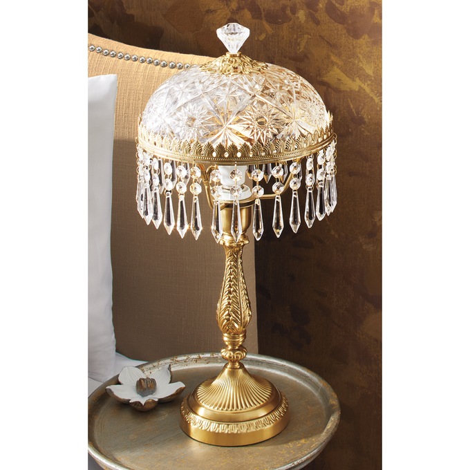 Adelia Crystal Table Lamp, , large