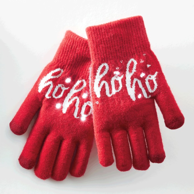 Light-Up Holiday Gloves, , large