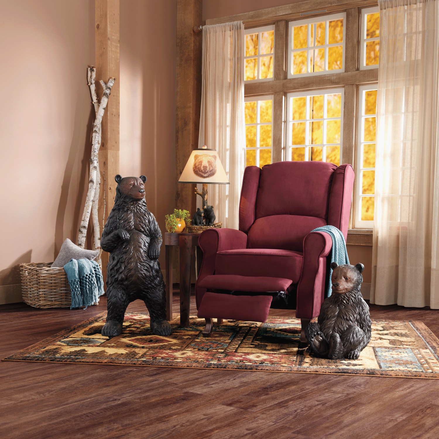 Microfiber wingback recliner shop