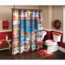 Holiday Shower Curtain, Christmas, large