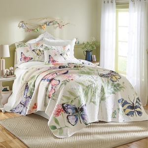 Butterfly Meadow Oversized Quilt, , large