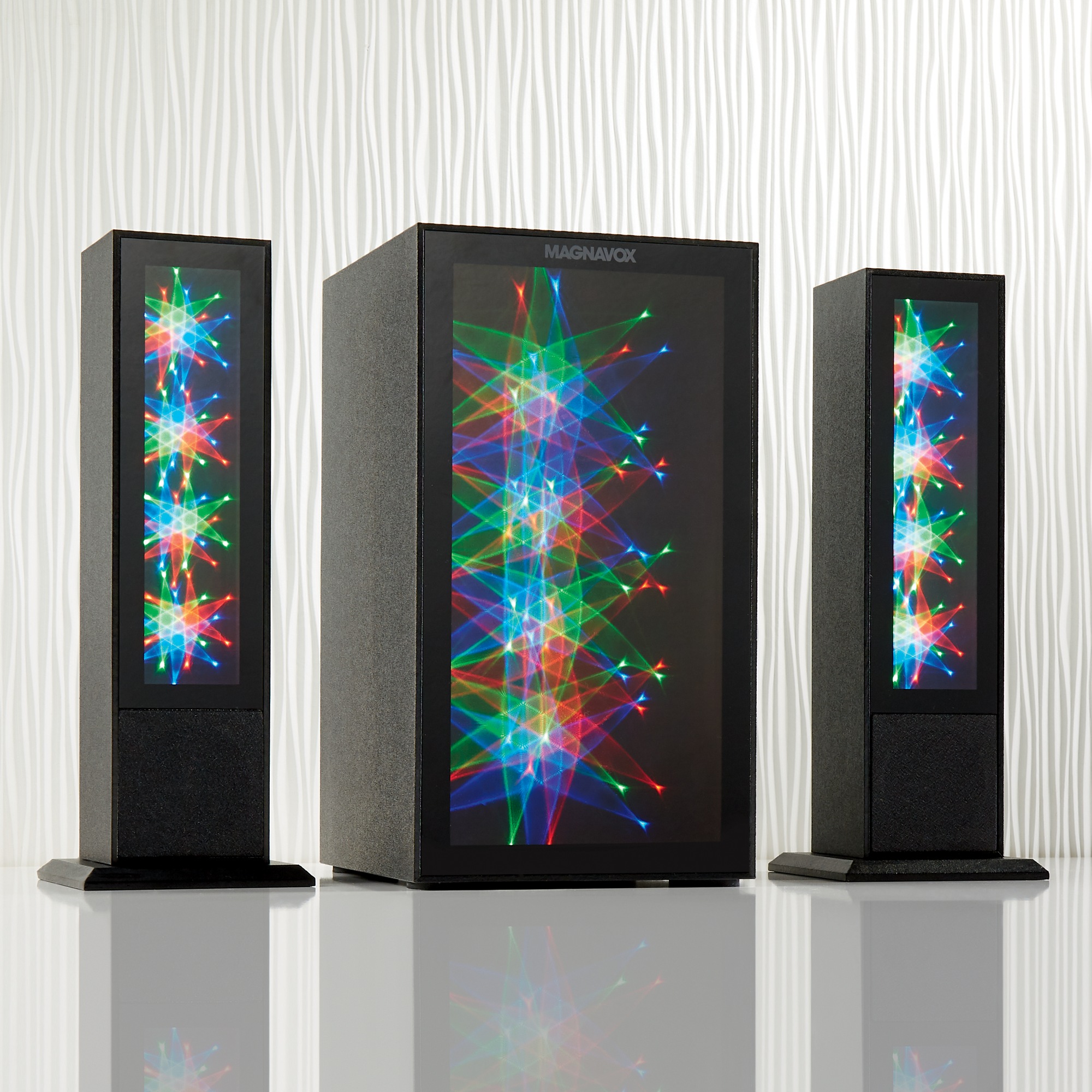 magnavox bluetooth speaker with lights