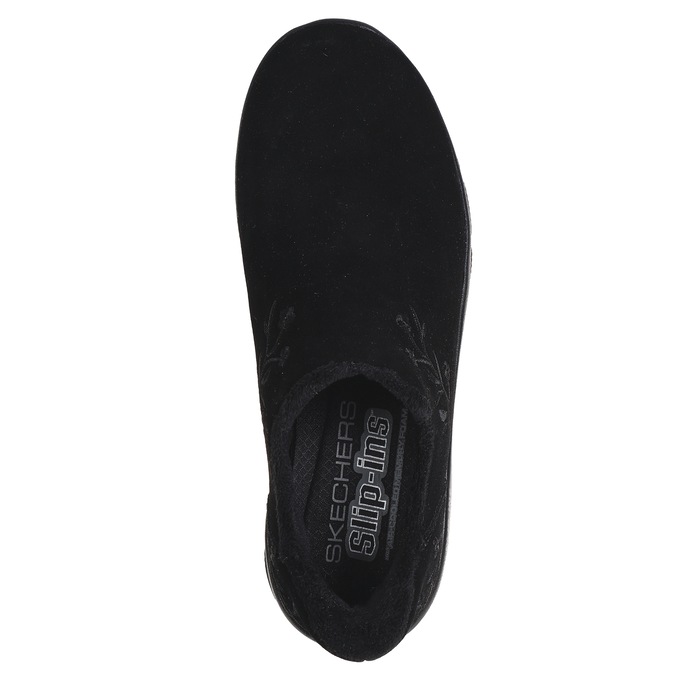 Skechers Slip-Ins Easy Going Floral Moment Suede Boot, Black Black, large
