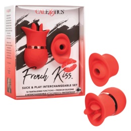 French Kiss Suck &amp; Play Interchangeable Set By Calexotics, , large