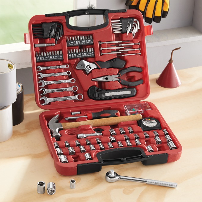 Performance Tool 107-Piece Home & Auto Tool Set, , large