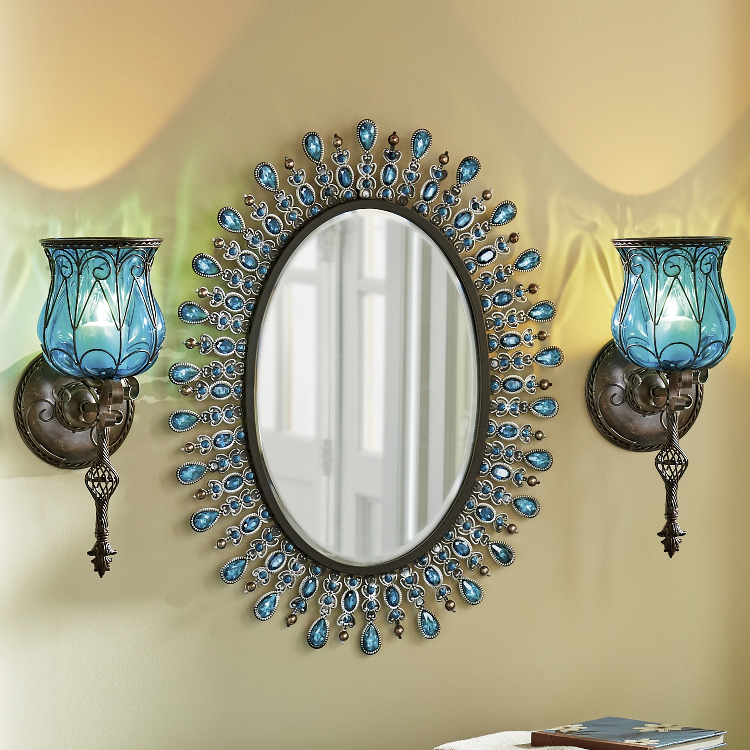 Captured Glass Wall Sconce