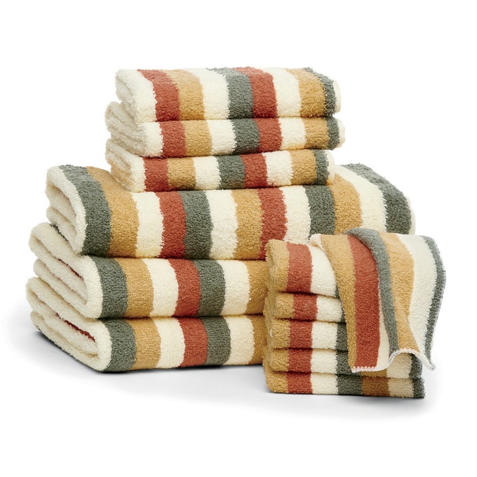Serene Cotton Terry Bath Towel Set, 12 Pieces, , large