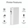 Portable Bluetooth Label Maker for Use with Smartphones, White, large