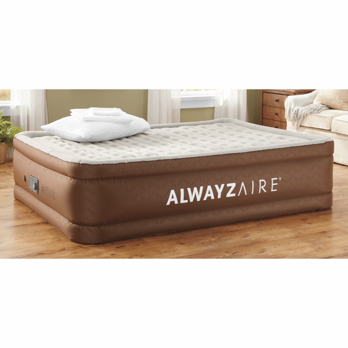 AlwayzAire 20" Tough Guard Queen Air Bed with Built-In Comfort Choice Dual Pump, , large