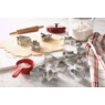 Set of 12 Stainless Steel Holiday/Christmas Cookie Cutters, Stainless Steel, large