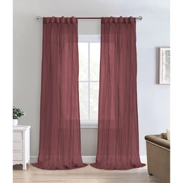 Paloma Broomstick Vintage Pleated Sheer Panel, , large