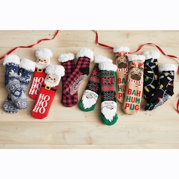 Holiday Slipper Socks, , large