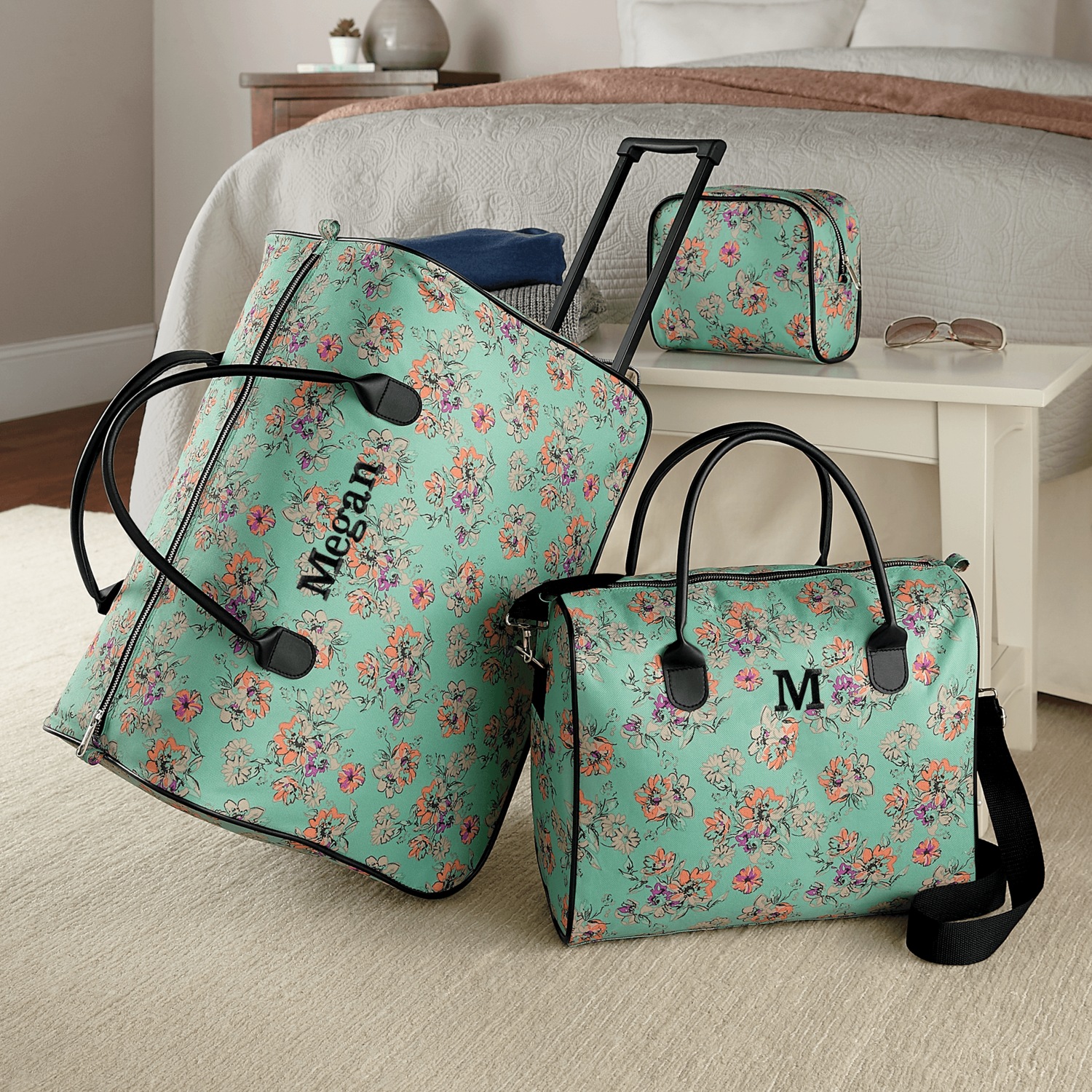 Personalized 3 Piece Weekender Set Montgomery Ward