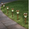 6-Piece Solar Stake Light Set, Bronze, large
