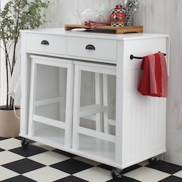 Miller Kitchen Island With Stools, , large