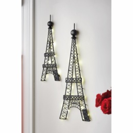 Lit Eiffel Tower Wall Art, , large